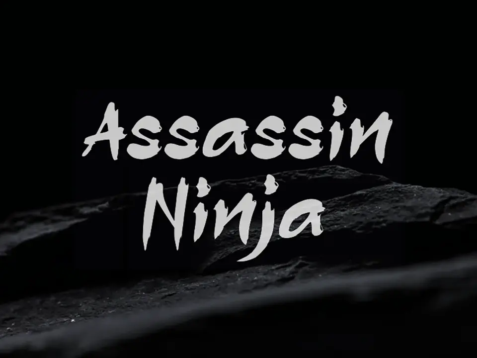 a Assassin Ninja Font