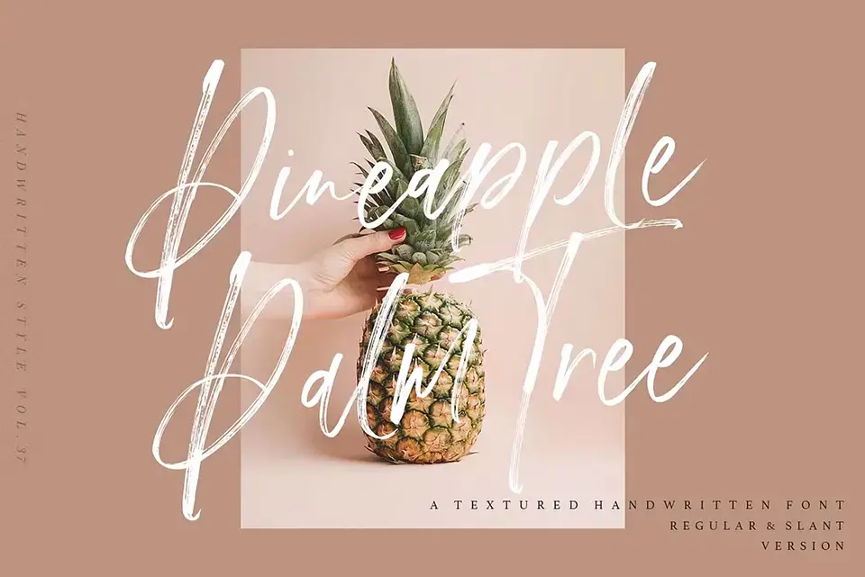 Pineapple Palm Tree Font Font Preview