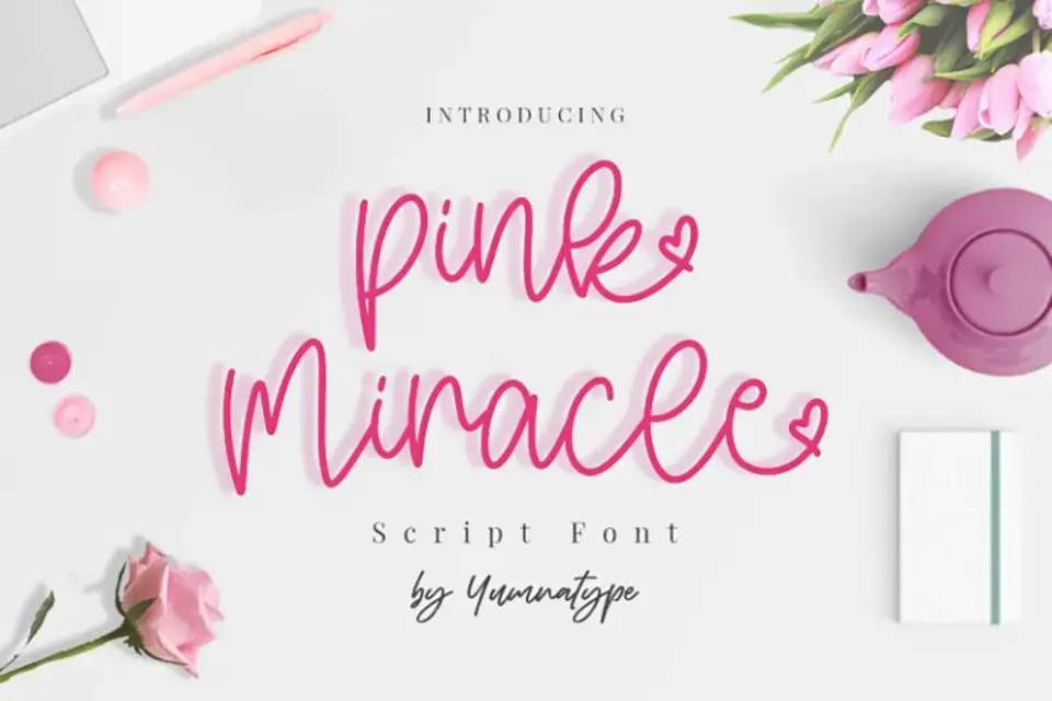 Pink Miracle Font Font Preview