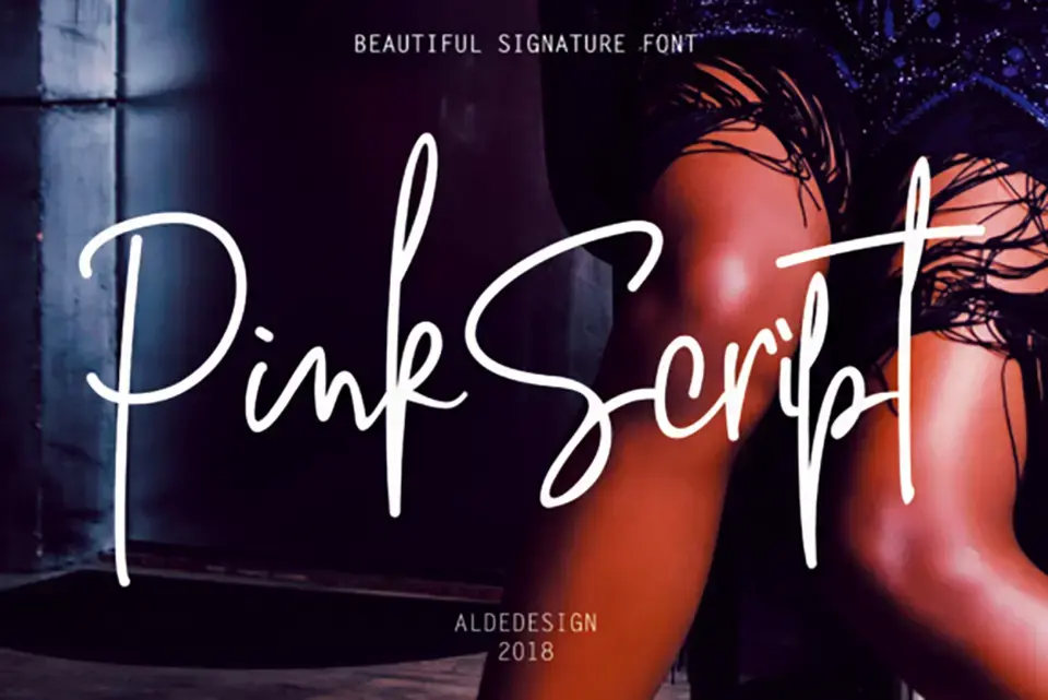 Pink Script Font