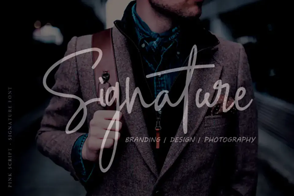 Pink Script Font