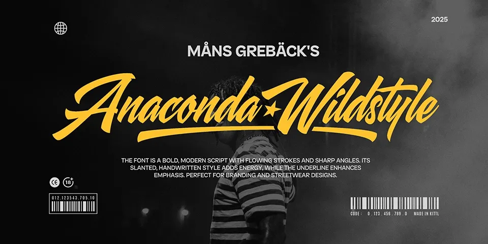 Anaconda Wildstyle Font Font Preview