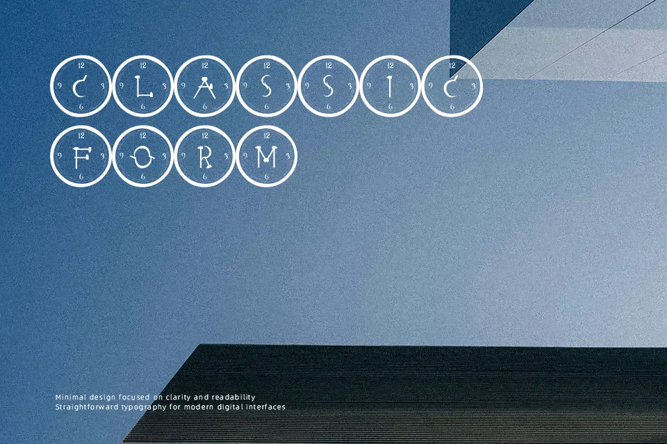 101! Clock Face Font Pixel Font Preview for Gaming