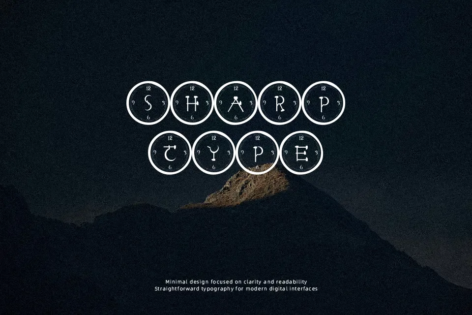 101! Clock Face Font Font Preview for Retro Headline