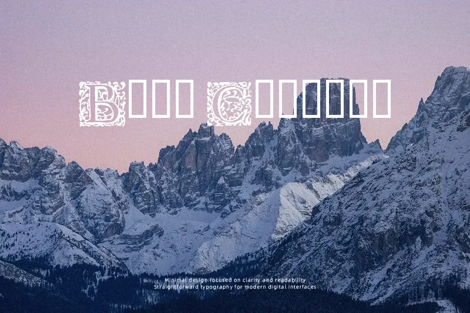 16th Arabesques Font Font Preview for Ancient Editorial