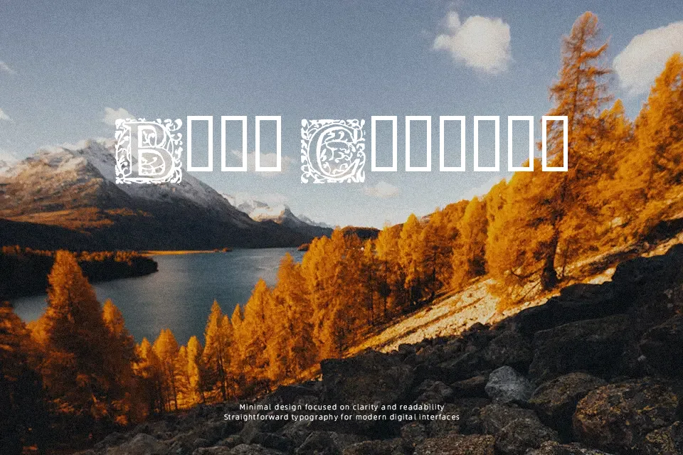 16th Arabesques Font Font Preview for Vintage Logo