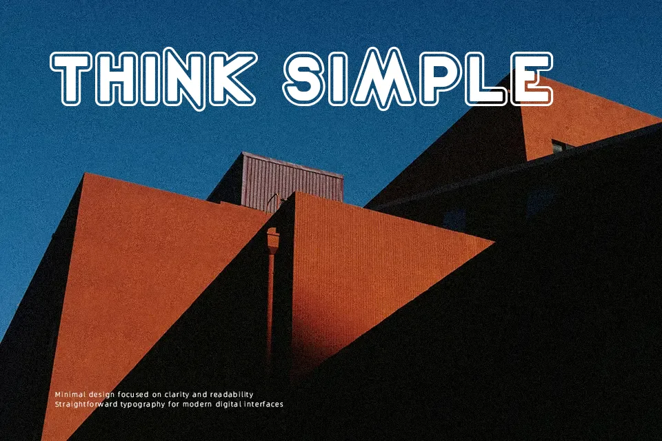 2020 Outline Fortune Kei Font Font Preview for Retro Poster