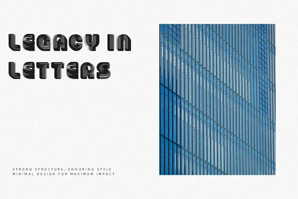 3D Models Font Font Preview for Dramatic Advertising