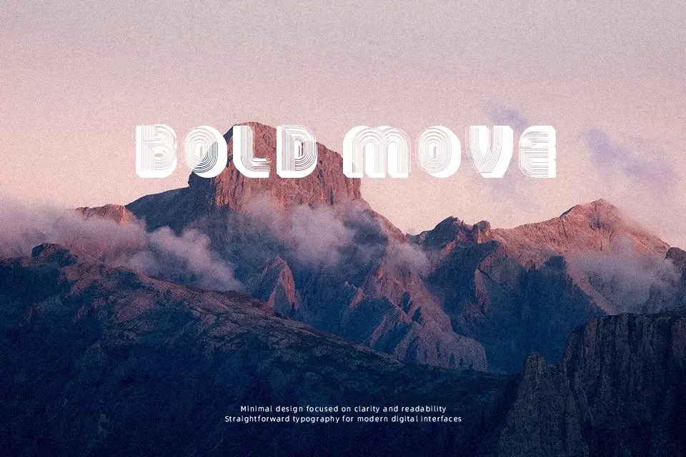 3D Models Font Decorative Font Preview for Advertising