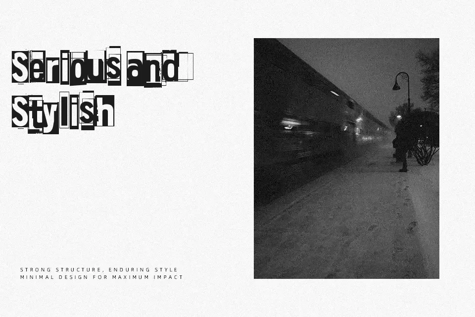 46 Inconspicuous Signs Font Font Preview for Dark Poster