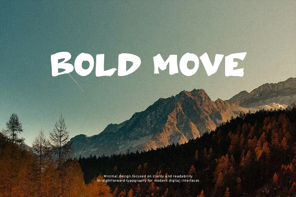 A Ampun Bang Font Font Preview for Creative Poster