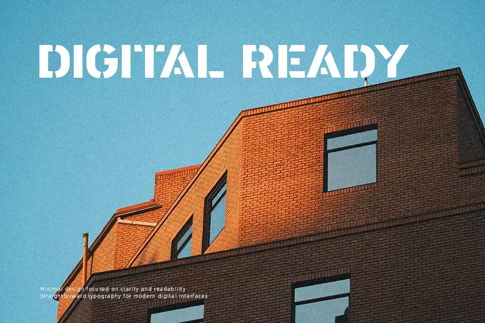 A Area Stencil Font Font Preview for Bold Poster