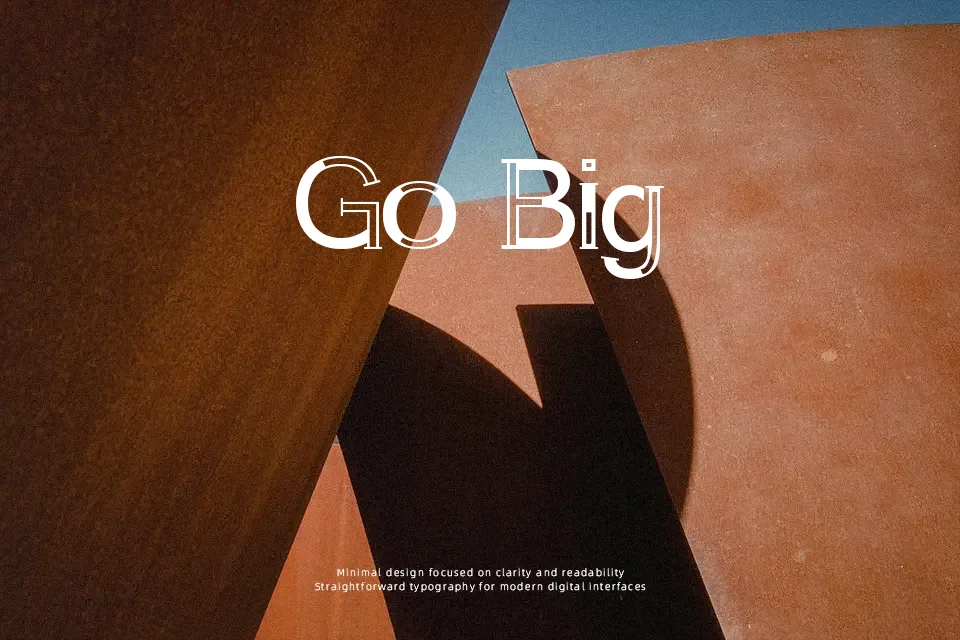 A Bit Empty Font Font Preview for Vintage Editorial