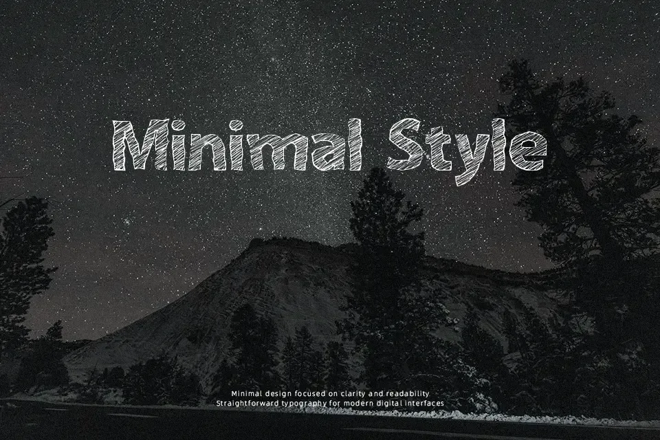 A bit Sketchy Font Font Preview for Artistic Poster