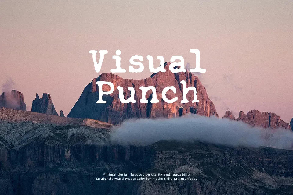 A Habesha’s Typewriter Font Display Font Preview for Editorial