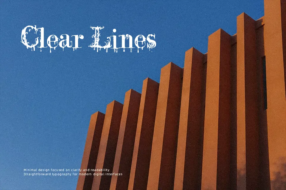 A Lolita Scorned Font Font Preview for Vintage Poster