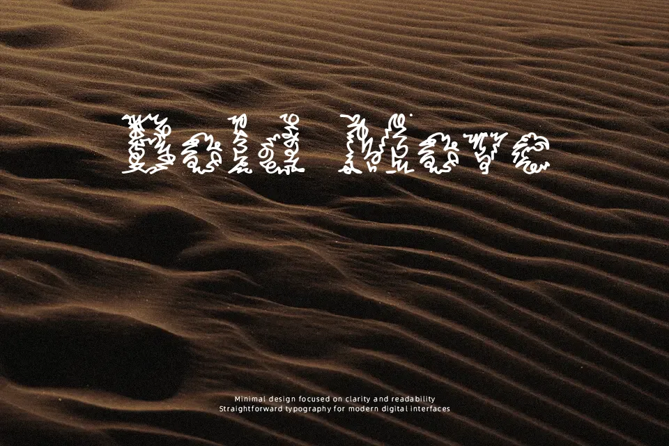 A Morris Line Font Font Preview for Grunge Mood
