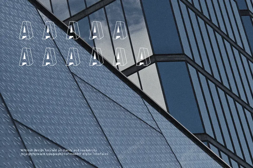 A Ryal Black Block Font Condensed Font Preview