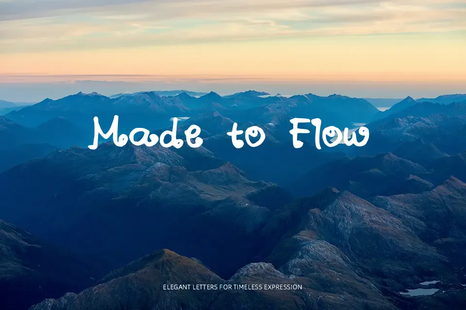 A Swirl Velvet Font Font Preview for Elegant Mood