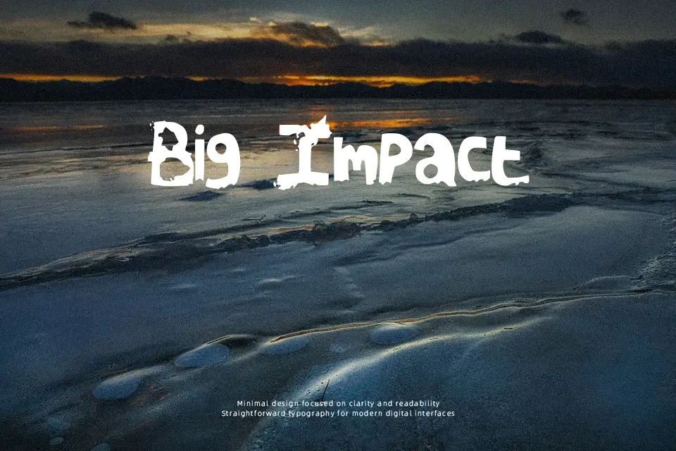 A Vida Nova Font Font Preview for Dramatic Film