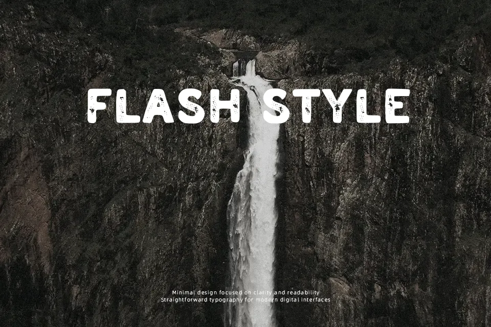 Aalon Font Font Preview for Grunge Logo