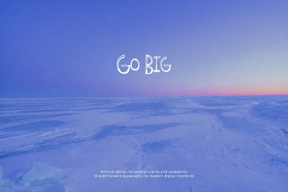 Above Ground Font Font Preview for Dark Branding