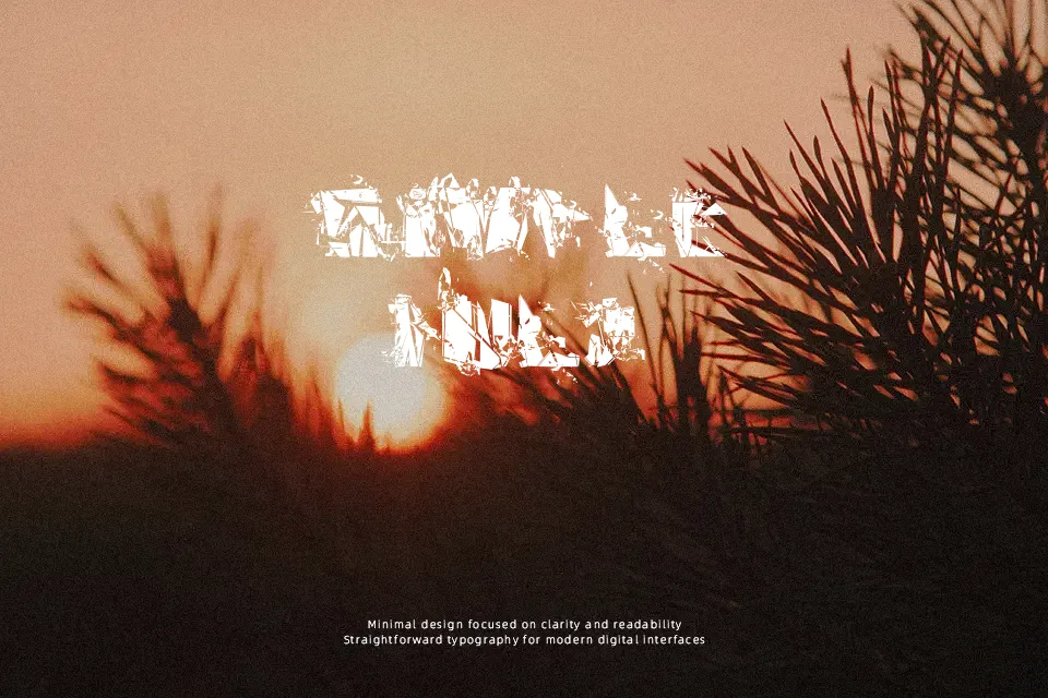 Abstract Rua Font Font Preview for Dark Tattoo