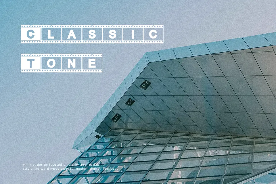AC Fimstrip Font Decorative Font Preview for Social Media