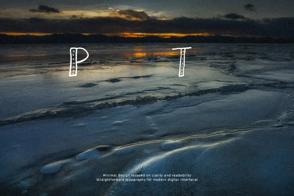 AEZ Dots Font Display Font Preview for Poster