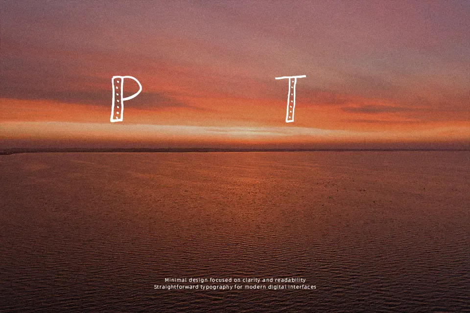 AEZ Dots Font Font Preview for Warm Poster