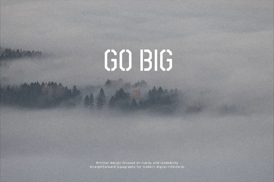 Airborne 86 Font Stencil Font Preview for Poster