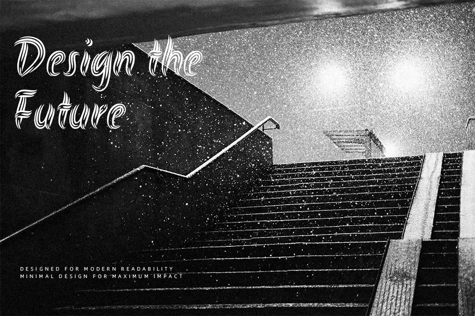 Akronim Font Font Preview for Groovy Branding