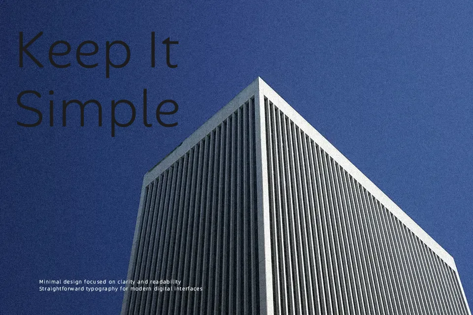 Alan Sans Font Font Preview for Minimal Website