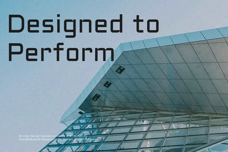 Aldrich Font Font Preview for Tech Branding