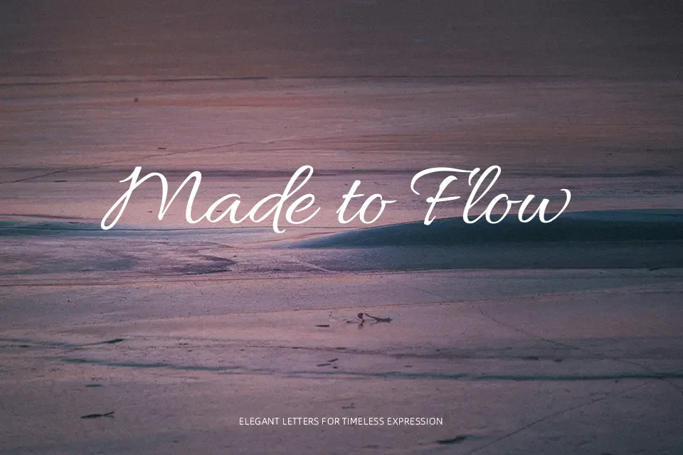 Allura Font Font Preview for Feminine Invitation