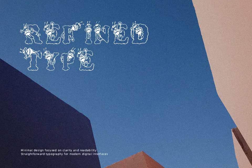 Alpha Bizzy Bee Font Font Preview for Poster