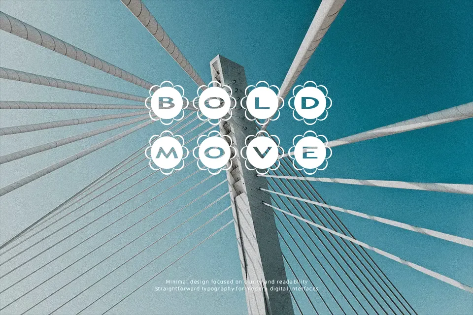 AlphaShapes flowers Font Decorative Font Preview for Poster