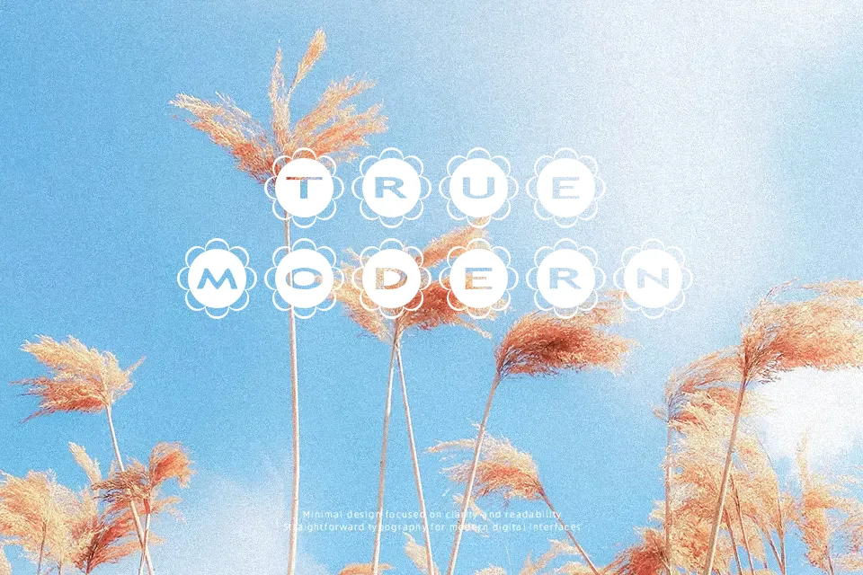 AlphaShapes flowers Font Font Preview for Playful Social Media