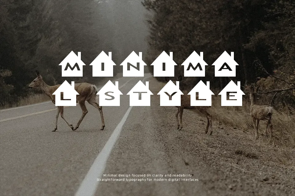 AlphaShapes houses Font Font Preview for Friendly Logo