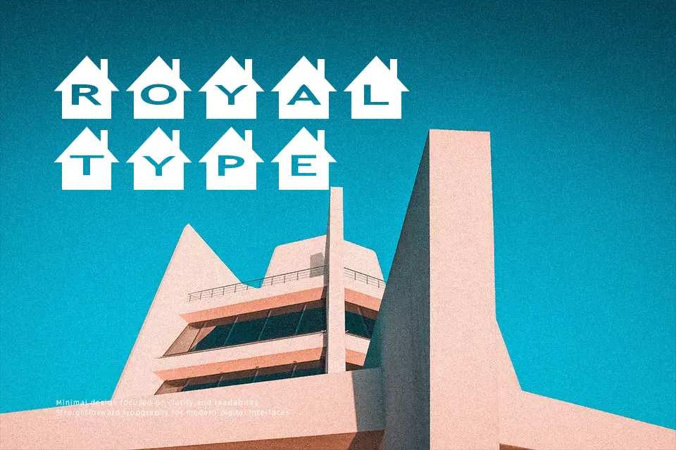 AlphaShapes houses Font Font Preview for Creative Headline