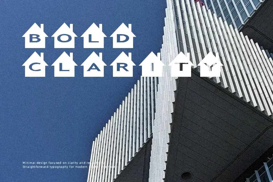AlphaShapes houses Font Decorative Font Preview