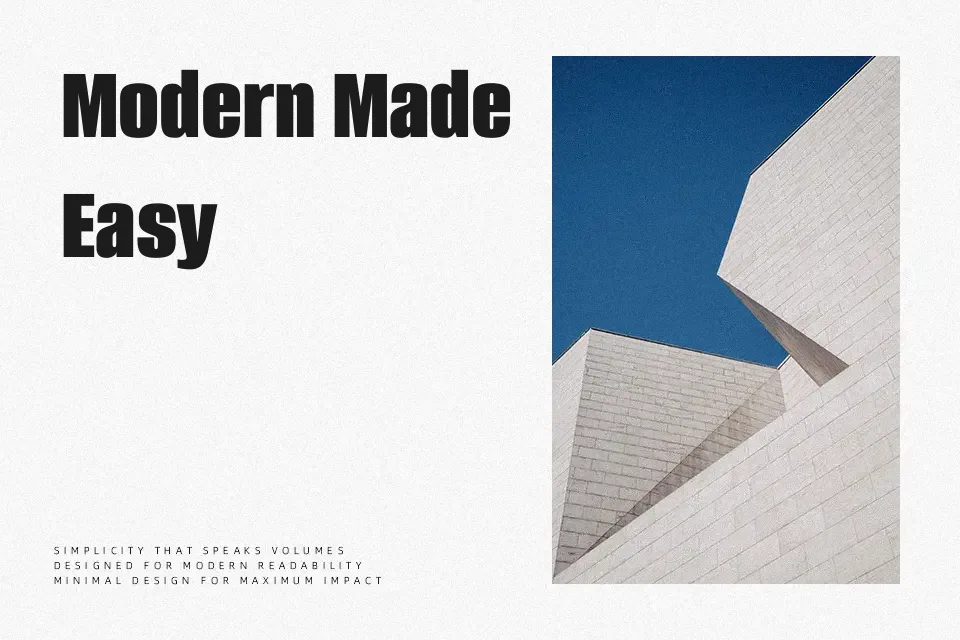 Alumni Sans Font Font Preview for Modern Website