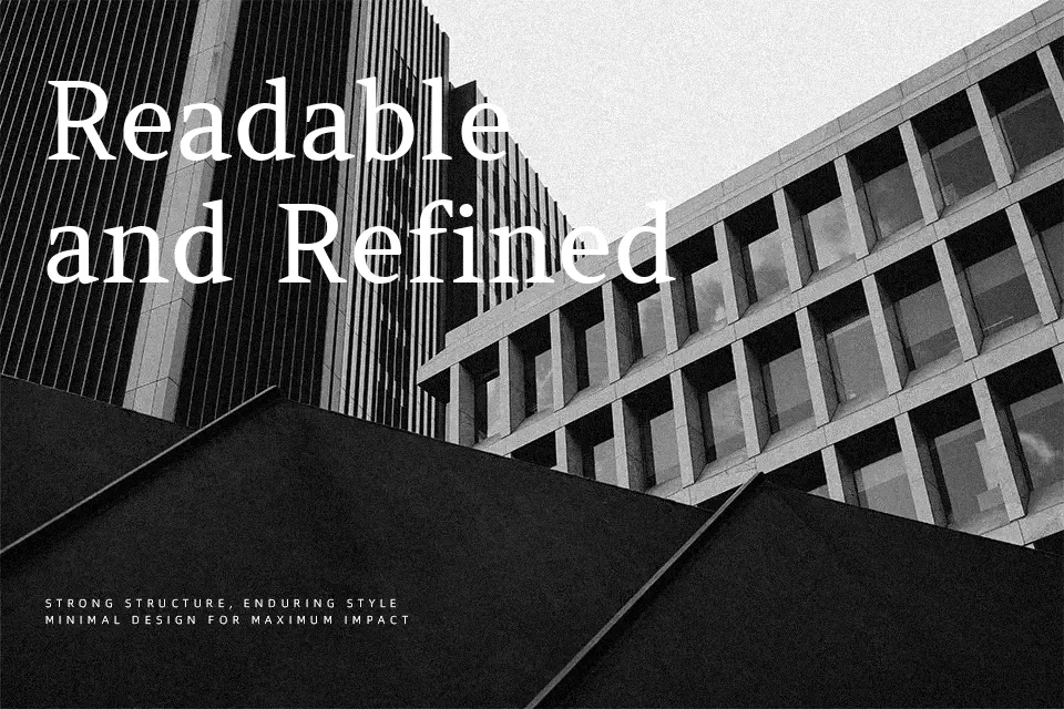 Amethysta Font Font Preview for Serious Advertising