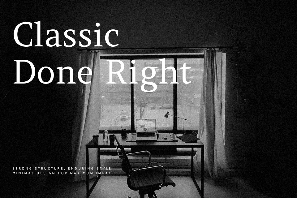 Amethysta Font Font Preview for Serious Editorial