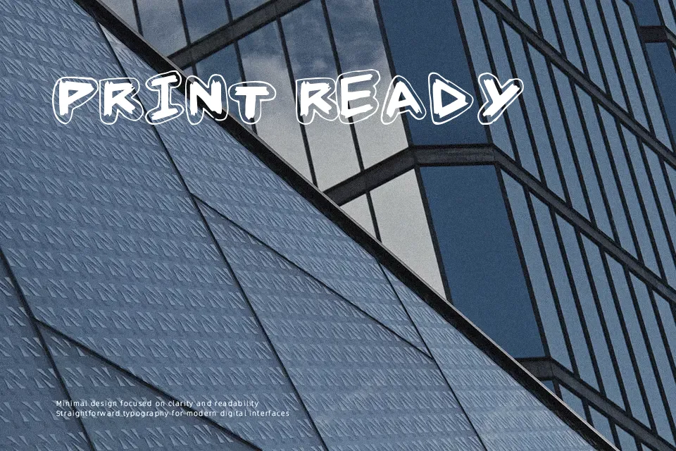 Angle Stroke Font Display Font Preview for Logo