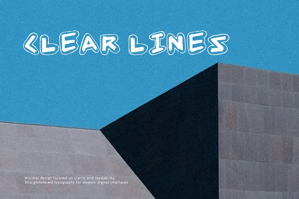 Angle Stroke Font Font Preview in Latin