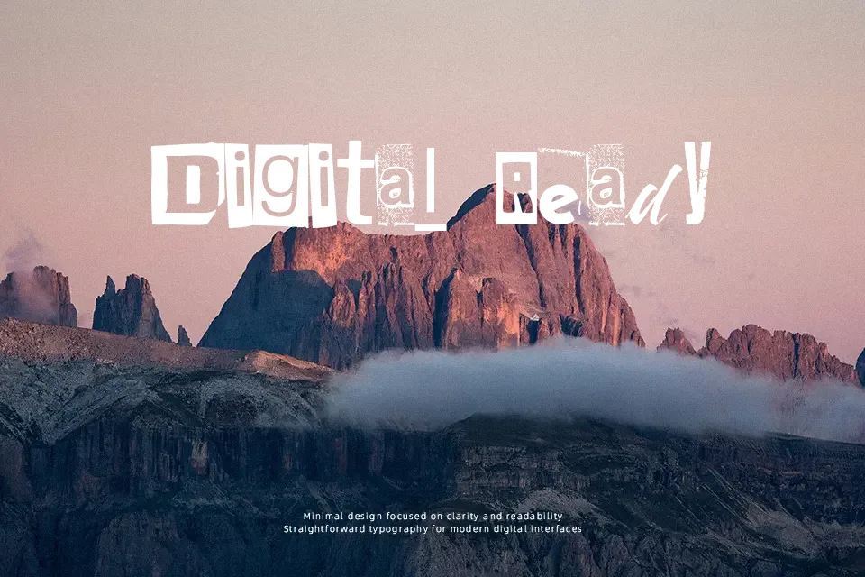 Anonymous Clippings Font Font Preview for Dramatic Logo
