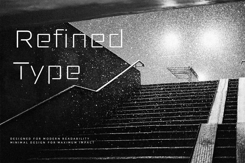 Anoxic Font Font Preview for Tech Poster