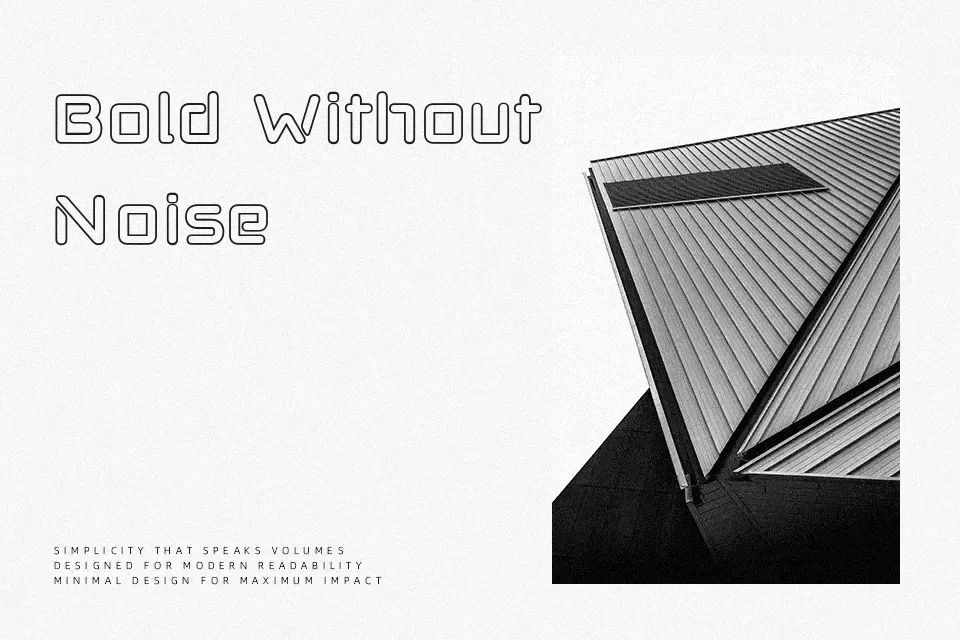 Anoxic Font Stencil Font Preview for Headline