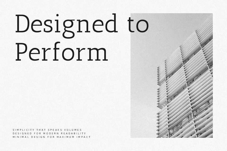 Antic Slab Font Font Preview for Modern Poster